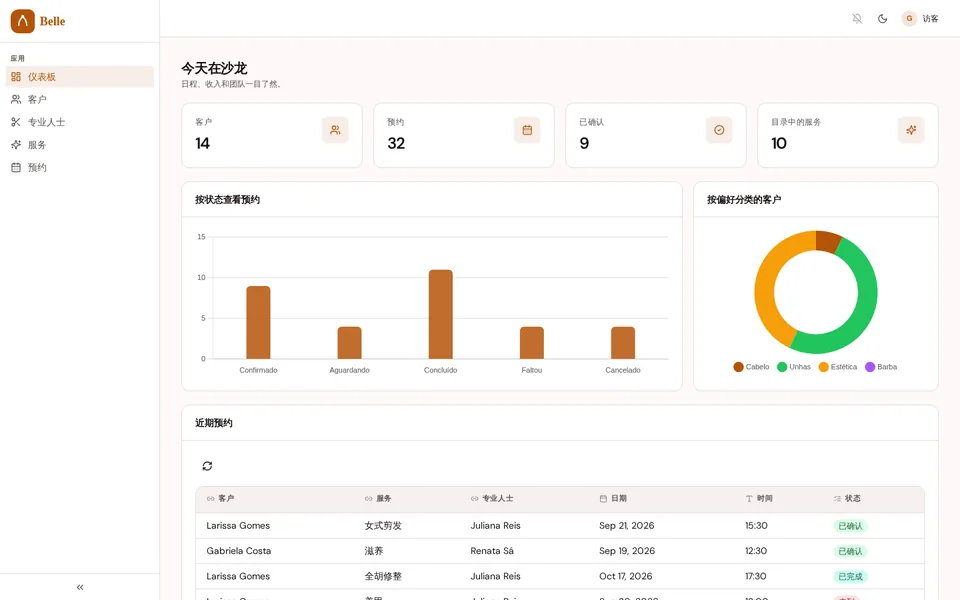 Belle 应用的截图